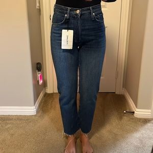 Frame Straight Jean, Size 25, Medium Wash